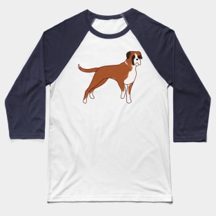 boxer dog illustration Baseball T-Shirt